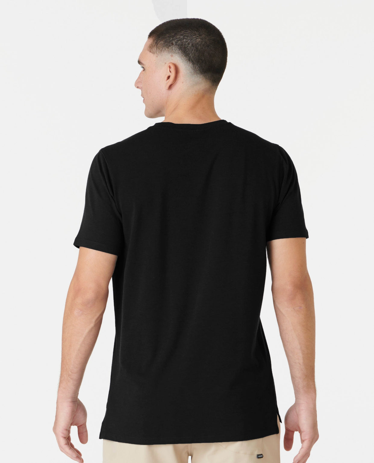 Aviation Tee Split-Hem Black