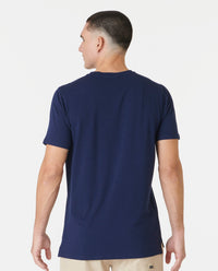 Aviation Tee Split-Hem Navy