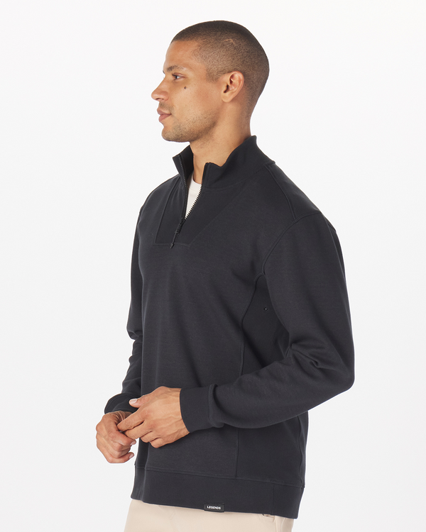 Highland Quarter Zip Black