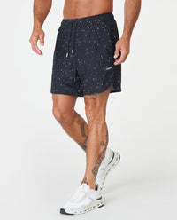 Luka Short Black Splatter