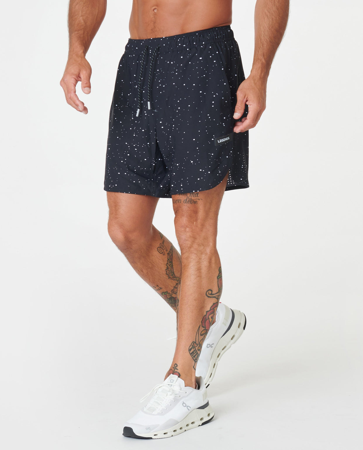 Luka Short Black Splatter