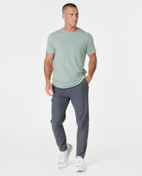 Aviation Tee Curved Hem Laurel