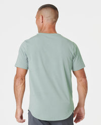 Aviation Tee Curved Hem Laurel