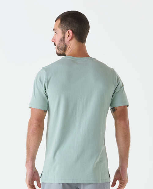 Aviation Tee Split-Hem Laurel