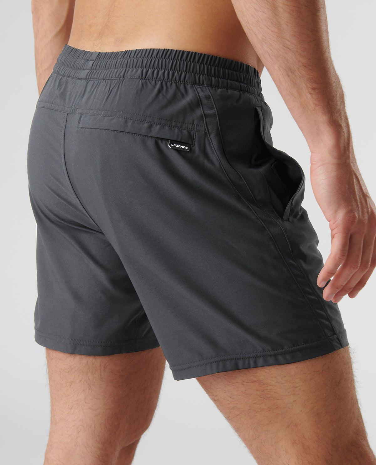 Bishop Short Charcoal Gray