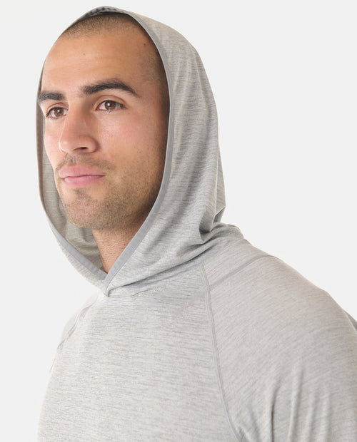 Enzo Hooded LS Heather Gray