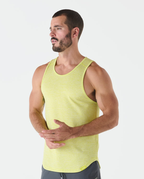 Enzo Tank Arctic Lime Heather