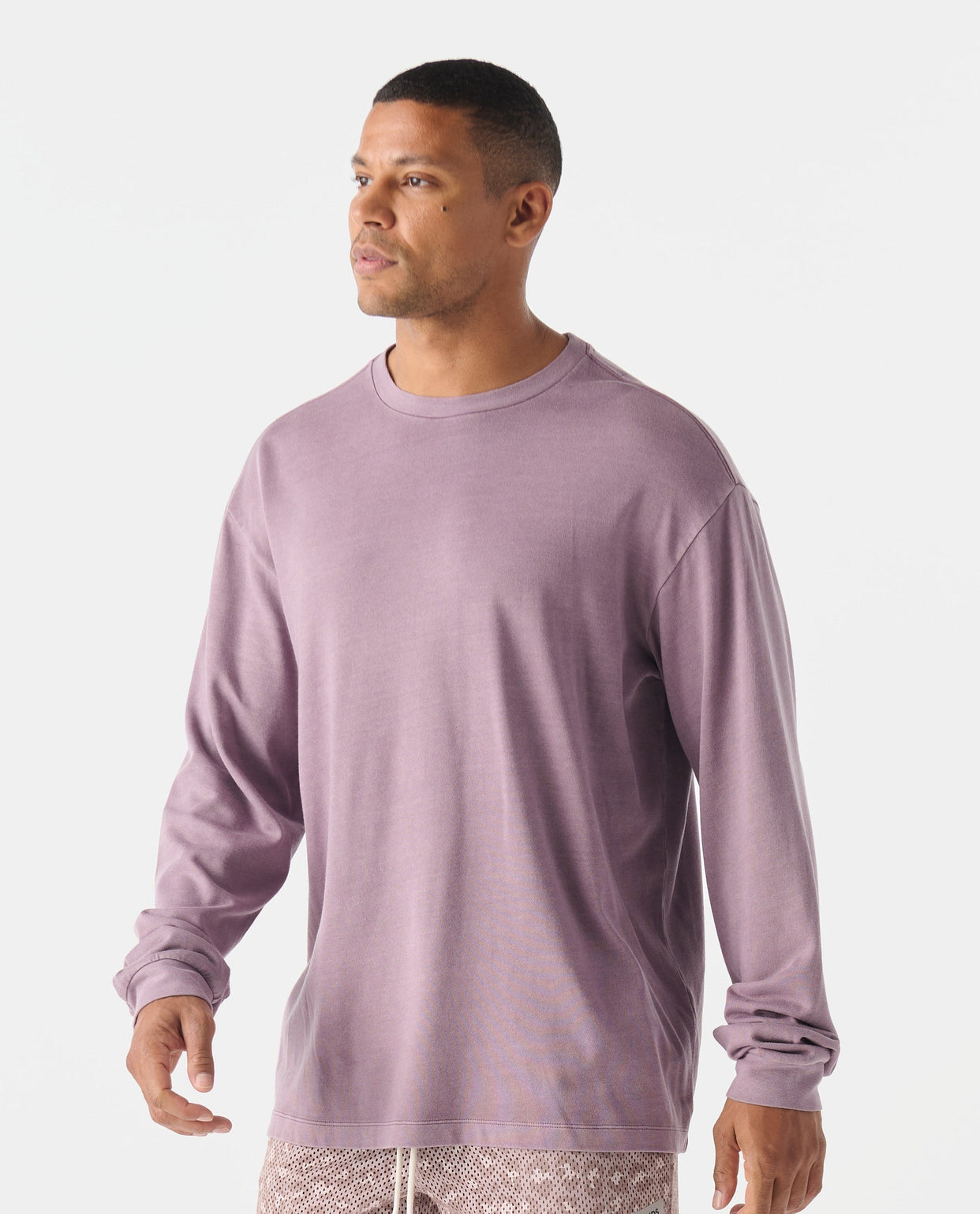 Fairfax Oversized LS Tee Washed Arctic Dusk