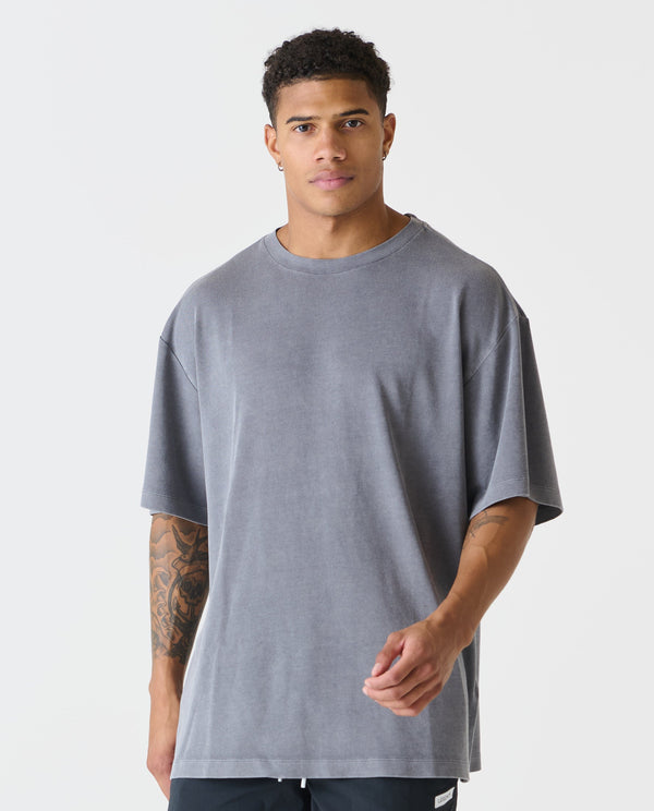 Fairfax Oversized Tee Washed Charcoal