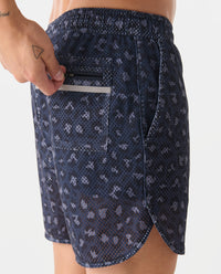 Luka Mesh Short Leopard Ink