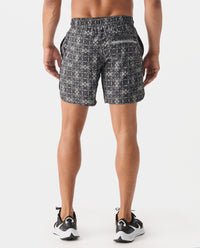 Luka Short Micro Paisley Charcoal